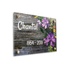 Plaque funéraire fleurs-du-jardin 22 Plaquedeces.fr